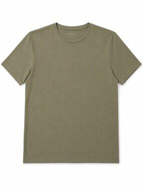 AllSaints Brace Tonic Crew T-Shirt Khaki Brown XL Regular Fit